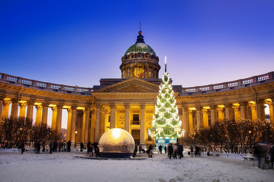 Казанский собор, новый год