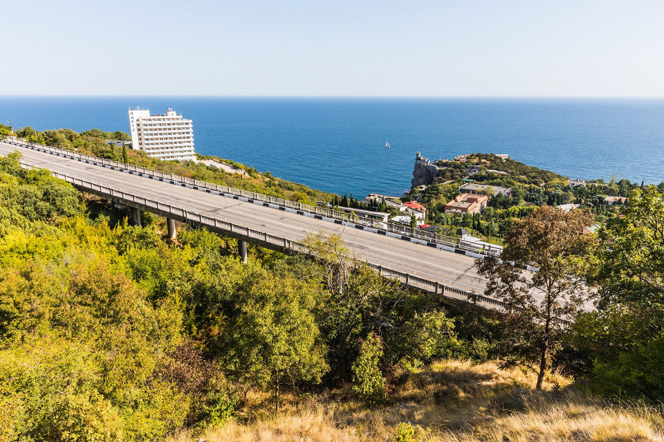 Ялта, Крым, автомобильная дорога