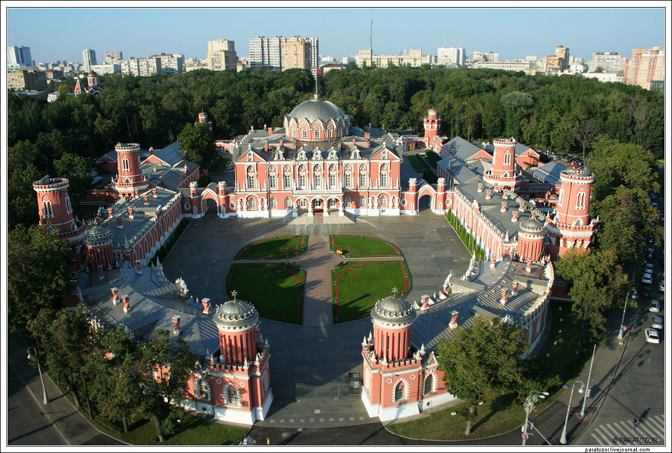 Петровский путевой дворец, аэрофотосъемка