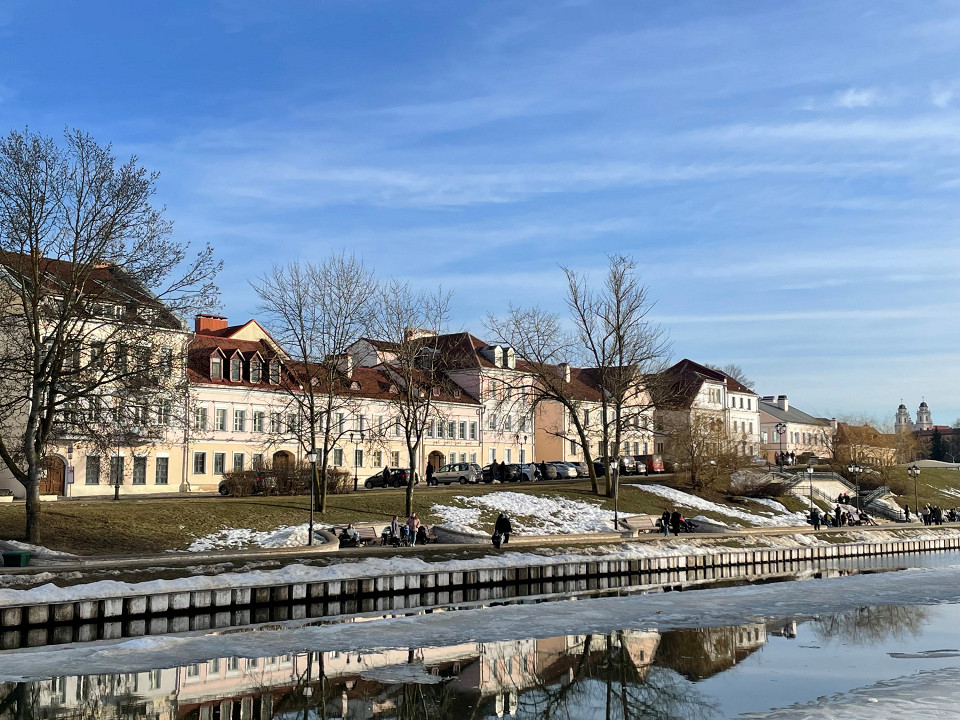 Минск, центр города весной