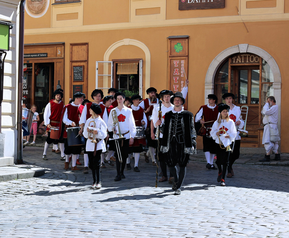  Праздник пятилепестковой розы, Чески-Крумлов, Чехия