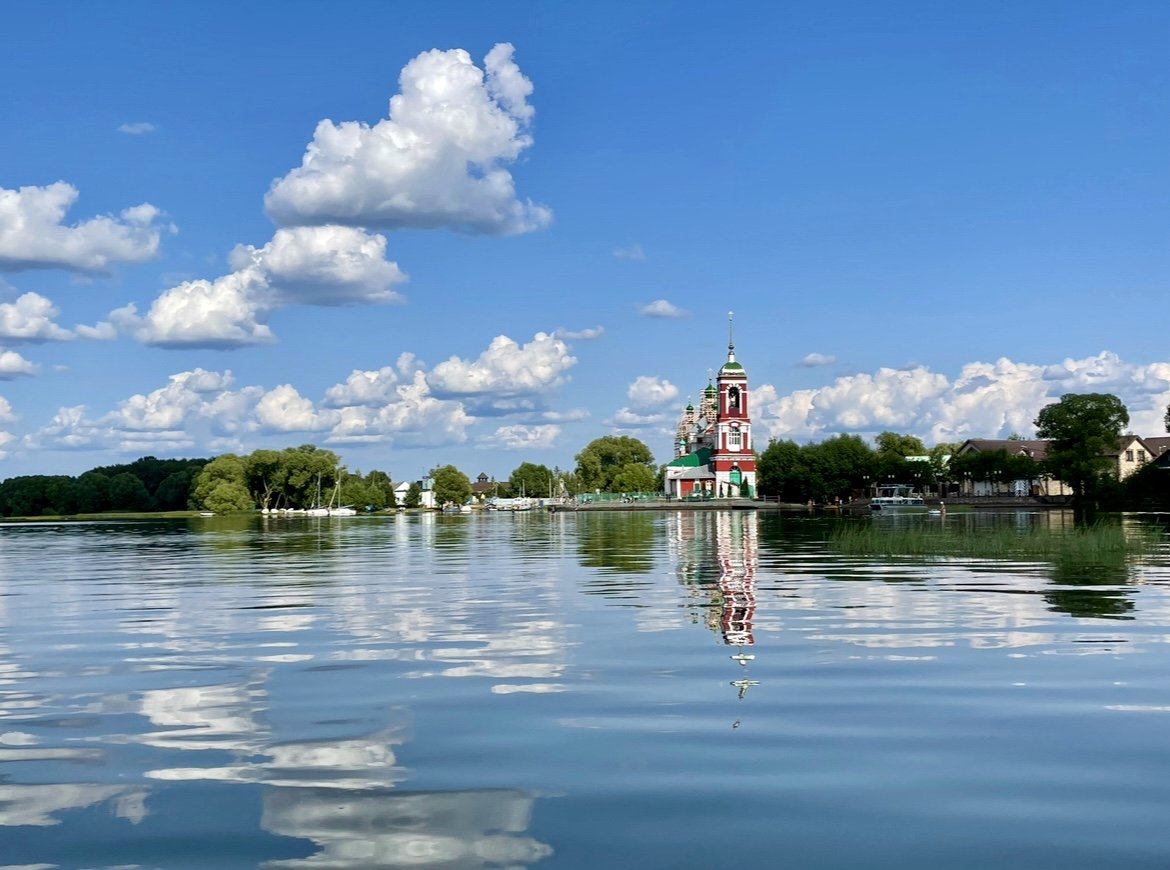 Пейзаж с лодками Переславль Залесский